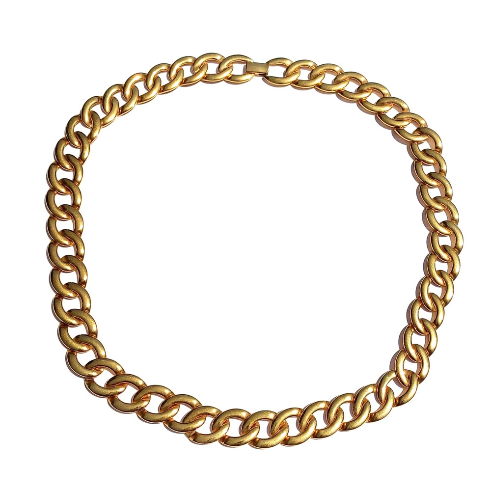 Necklace - NAPIER Gold Tone Statement Chunky Chain 25"
